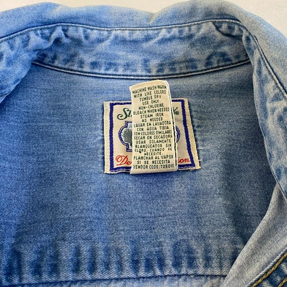 St. John's Bay Denim Collection Button-Up Shirt size S - Picture 16 of 16
